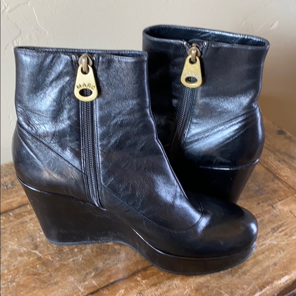 Marc By Marc Jacobs Shoes - Marc by Marc Jacobs Black Leather Zipper Booties 6